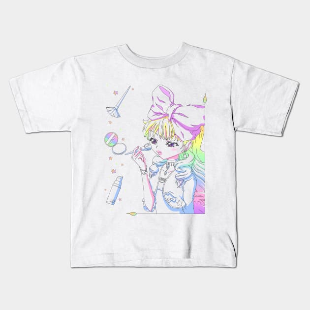 Fairy Tale Makeup Kids T-Shirt by Rainy Day Dreams